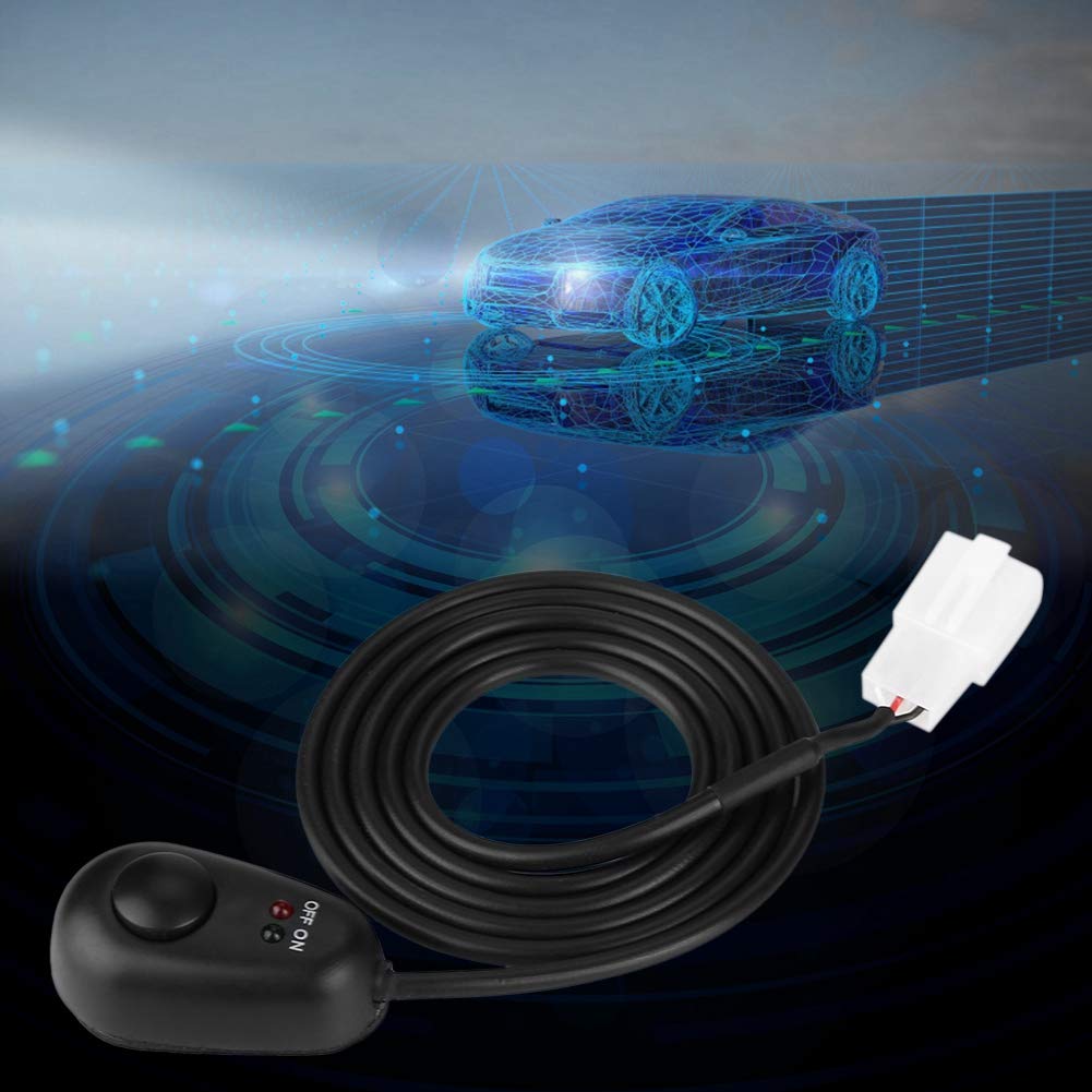 Paste Type Switch Car Push Button Switch Water Drop Shape 12V Push Button Switch with Red/Green LED Indicator Lights