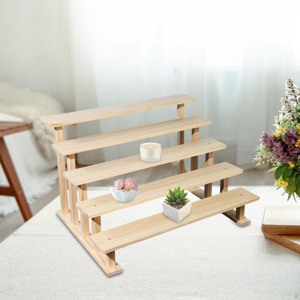 Wood Display Riser Cupcake Stand Decorative Figure Perfume Organizer for Figures