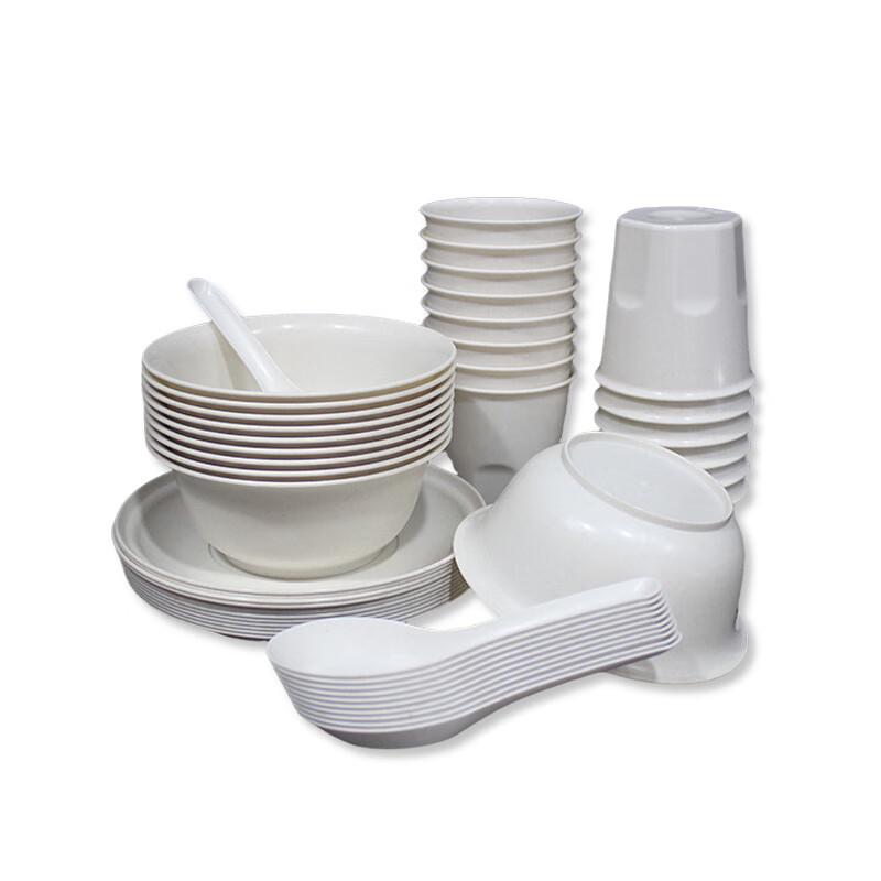 

Daoying 250ml Rice Husk Fiber 4-Piece Disposable Tableware Set