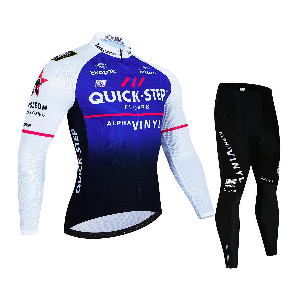 

2026 Autumn Breathable Suit Cycling Suit Autumn and Winter Outdoor Road Bike Long Sleeve Suit Men s Fleece Cycling Suit Cycling Suit S