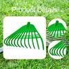 Garden Leaf Rake Head Gardening Removal Tool Heavy Duty Hand Tools Spare Parts with 24 Tines