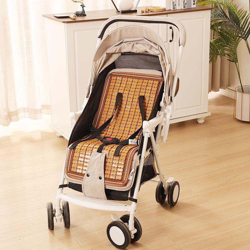 Universal Bamboo Cooling Mat for Baby Strollers and High Chairs - Breathable Ice Silk for Summer Comfort 70cm x 30cm