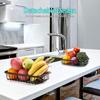 Detachable Stainless Steel Fruit Basket Kitchen Living Room Desktop Storage Rack Bread Basket Portable Fruit Bowl