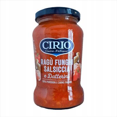 Cirio Tomatensauce mit Pilzen, Salsiccia-Wurst und Kirschtomaten 350g