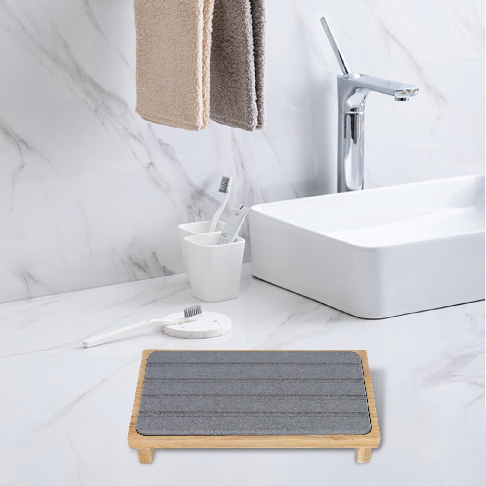 

Bathroom Storage Diatomite Tray Efficient Water Absorption Efficient Drying Tray For Kitchen Bathroom Organizer China Mainland