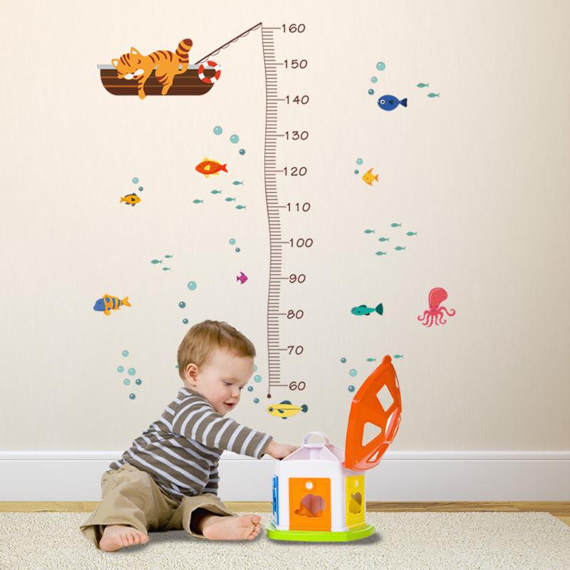 Buy Height Measure Wall Sticker Cartoon Home Decoration Growth Chart