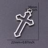 15pcs Crosses Charms Pendant Alloy Cross Metal Antique Silver Color Pendants Making DIY Handmade Jewelry Components Accessories