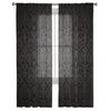 Floral Black Texture Modern Curtains For Living Room Transparent Tulle Curtains Window Sheer For The Bedroom Accessories Decor