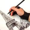 1Pc Two Finger Anti-Fouling Glove For Drawing & Pen Graphic Tablet Pad