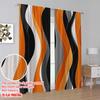 2pcs,2D plane printing Popular Curtain Panels Curvy Stripes Durable Polyester (without rod) Decorations For Home Perfect for