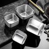 6pcs 304 Stainless Steel Sauce Cup Leak-proof Snack Box Food Storage Box Salad Dressing Cup  School