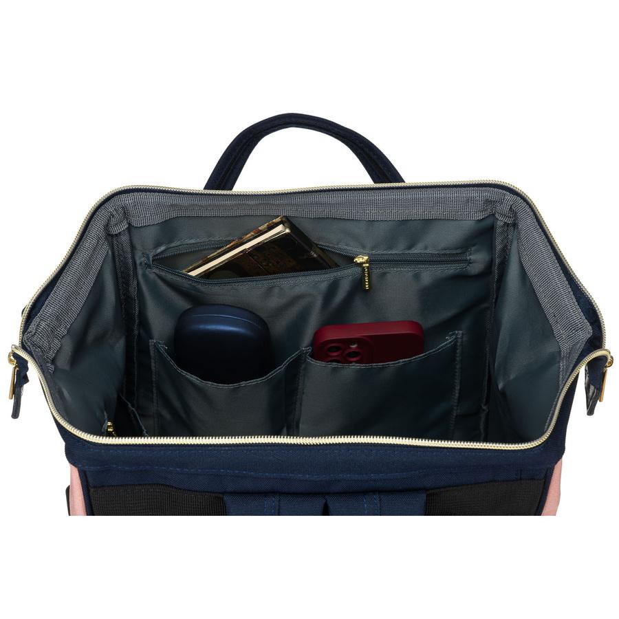 Damski plecak z tworzywa Peterson PTN ALFA NAVY+PINK