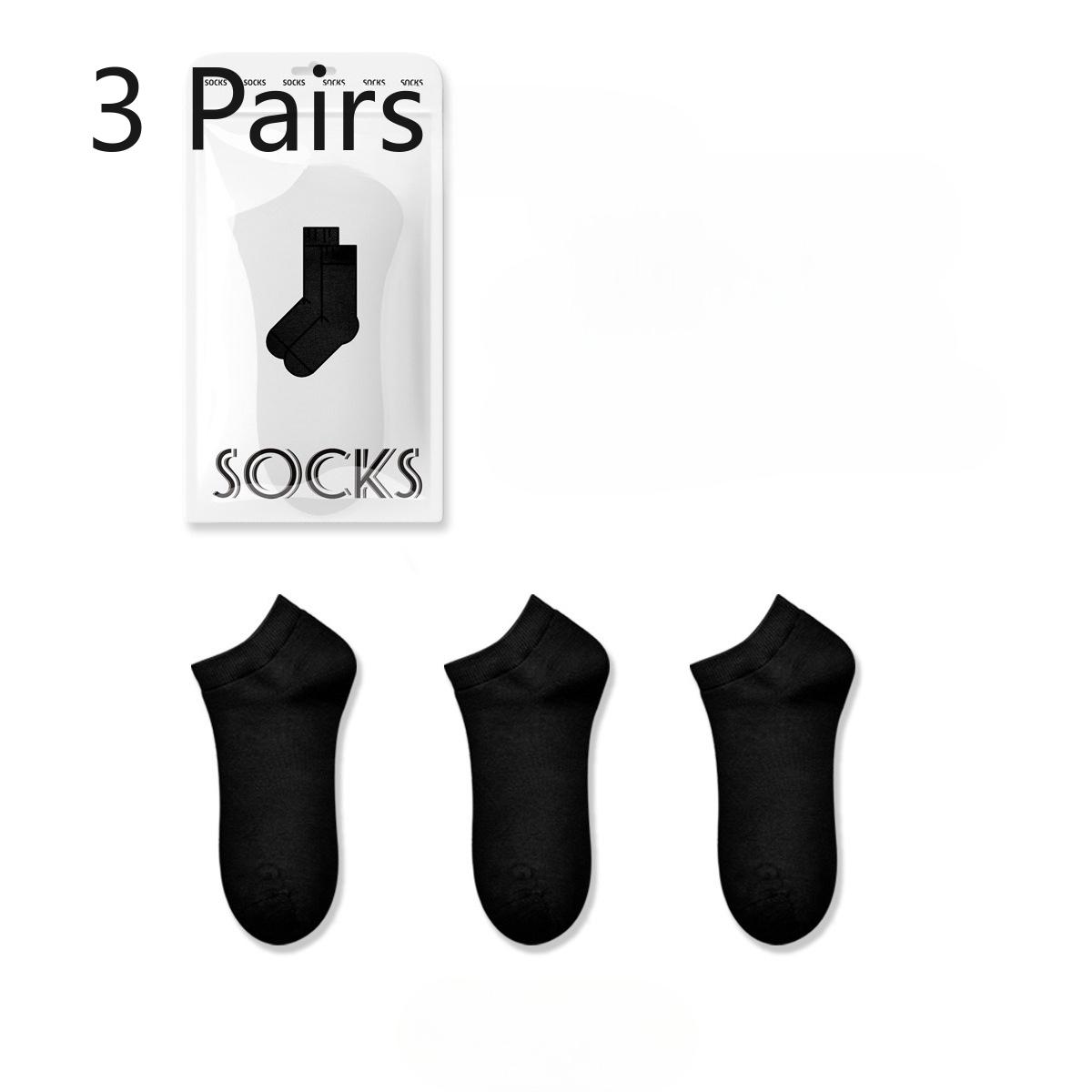 3 пары мужских летних хлопковых тонких антибактериальных носков 7А с защитой от запаха, дышащих и впитывающих пот 3 Pairs