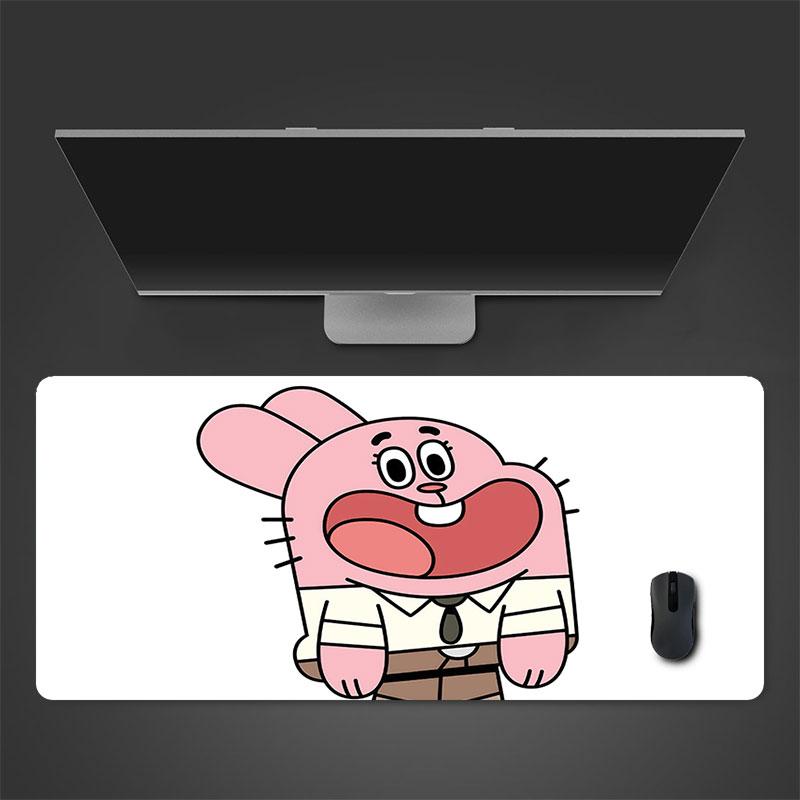 Richard Gumball Mouse Pad, Large Gaming Desk Mat, Non-slip XXL Mousepad for Laptop & Tablet, Mini PC Playmat with Stitched Edges