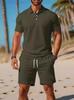 2025 Men's Slim Fit Summer Sports Polo & Shorts Set