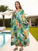 Rayon Handmade Knitted Beach Cover-Up, Plus Size, Long Robe, Bikini Sun Protection, 16 Colors Available
