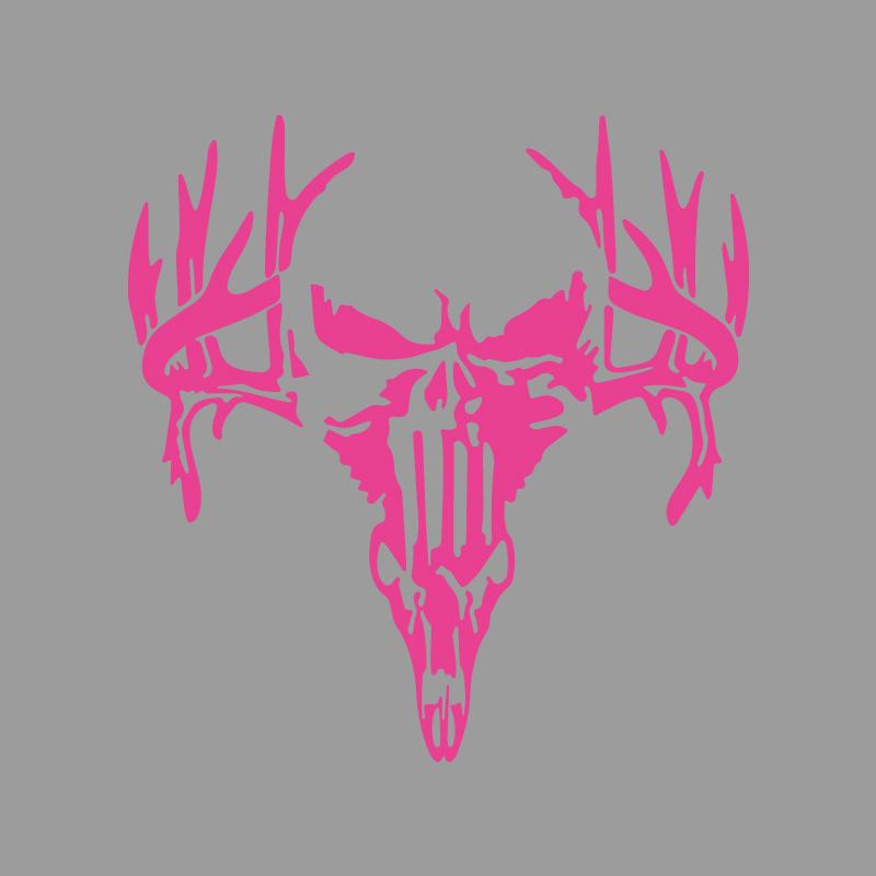 Antler Splicing Skull Decals & Bumper Creative&funny Stickers for Cartoon Fans&lover,high Quality for Car Trucks Motorcycles