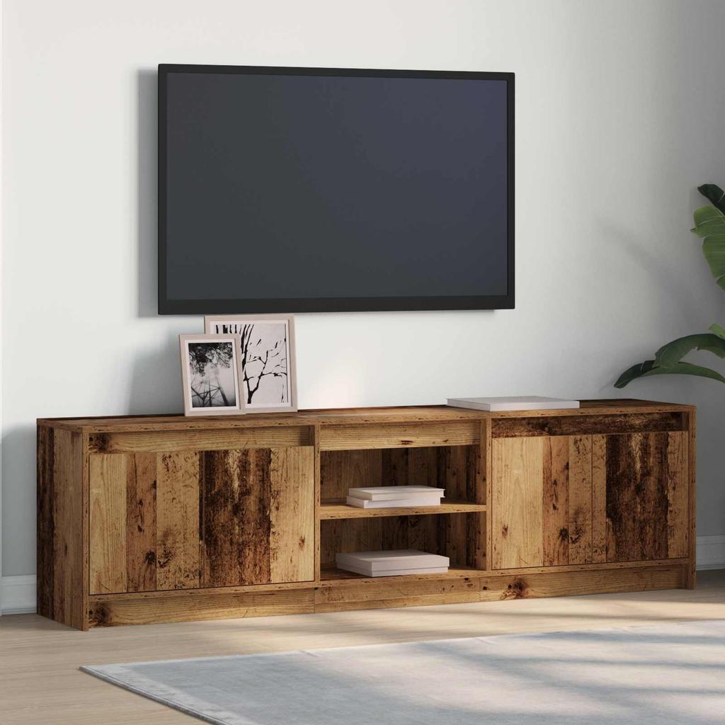 TV Units 2 Pcs Brown 180 X 34 X 50 Cm Particleboard