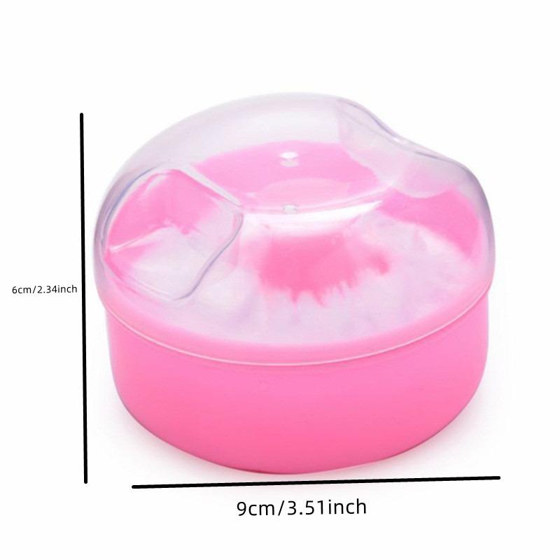 Cute Baby Face And Body Powder Puff Talcum PP Box 1 Pieces Pink