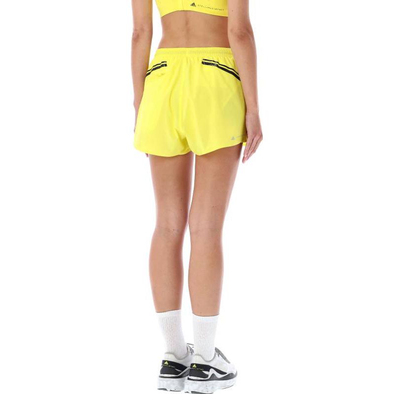 Adidas Color Block Striped Casual Shorts Women Shorts Yellow HS8196