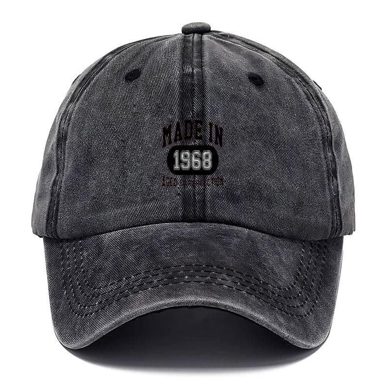 Customize 1968 Vintage Washed Cotton Baseball Cap Adjustable Distressed Trucker Hat for Men Women Retro Classic Hats Cotton Cap