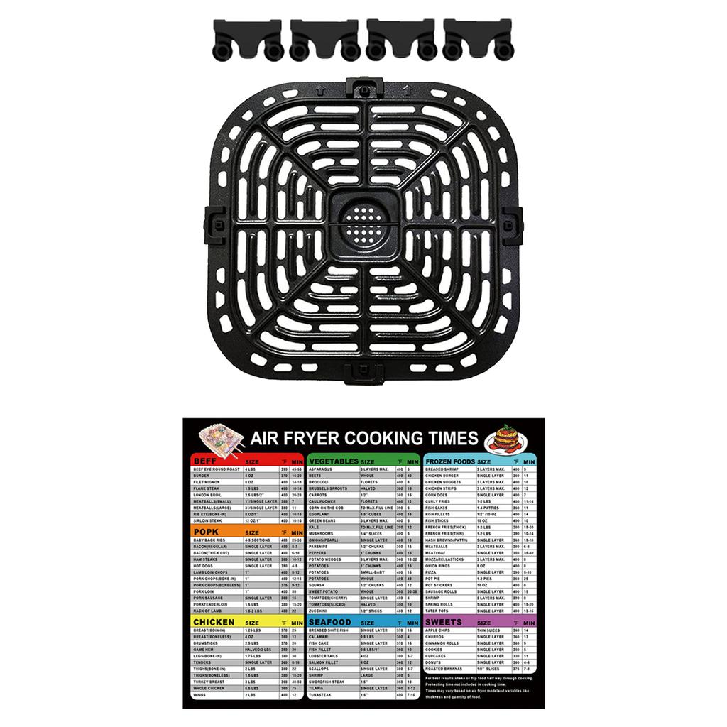 Multifunksjonell Airfryer Grillplate Airfryer Kokebrett Airfryer Bakeformer Airfryer Tilbehør til Airfryer