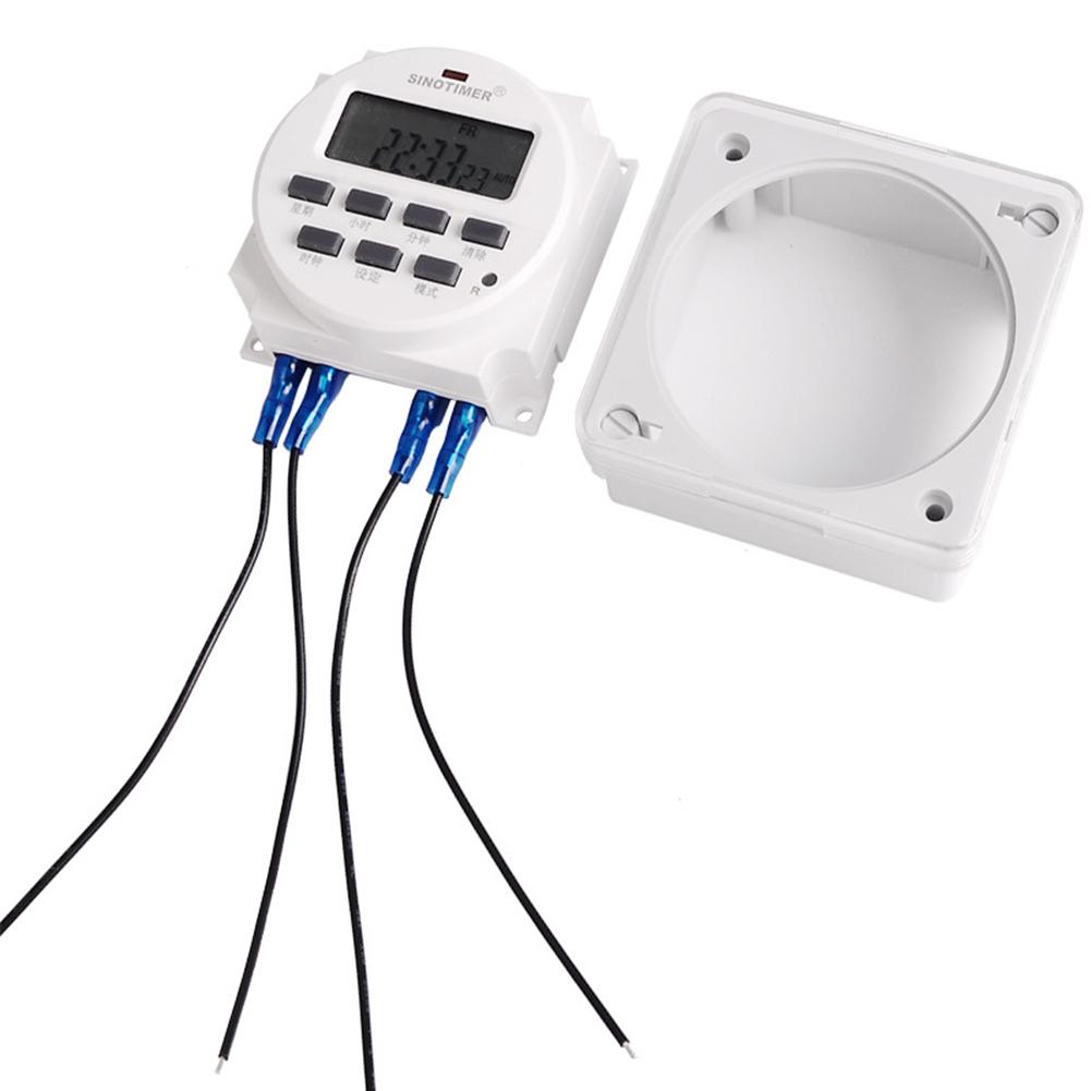 12V/24V/110V/220V AC/DC Digital Intelligent Power Timer Switch Programmable Relay Control Timer