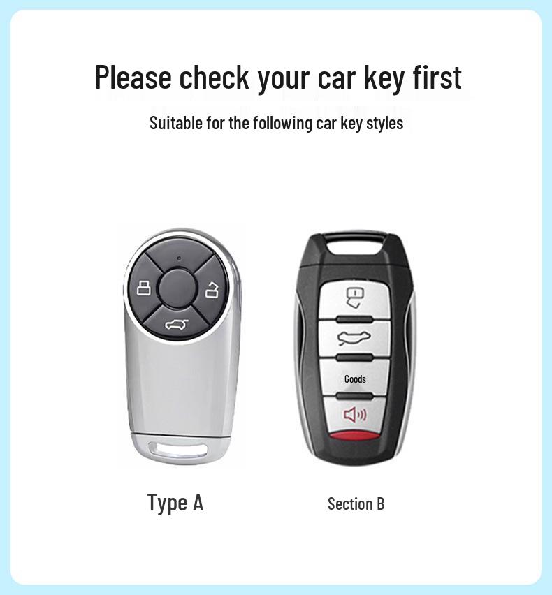 ORA Good Cat Key Case for 2023 Models: Black Cat, Lightning Cat, White Cat, GT, Ballet Cat - Women's Blue Bag Texture