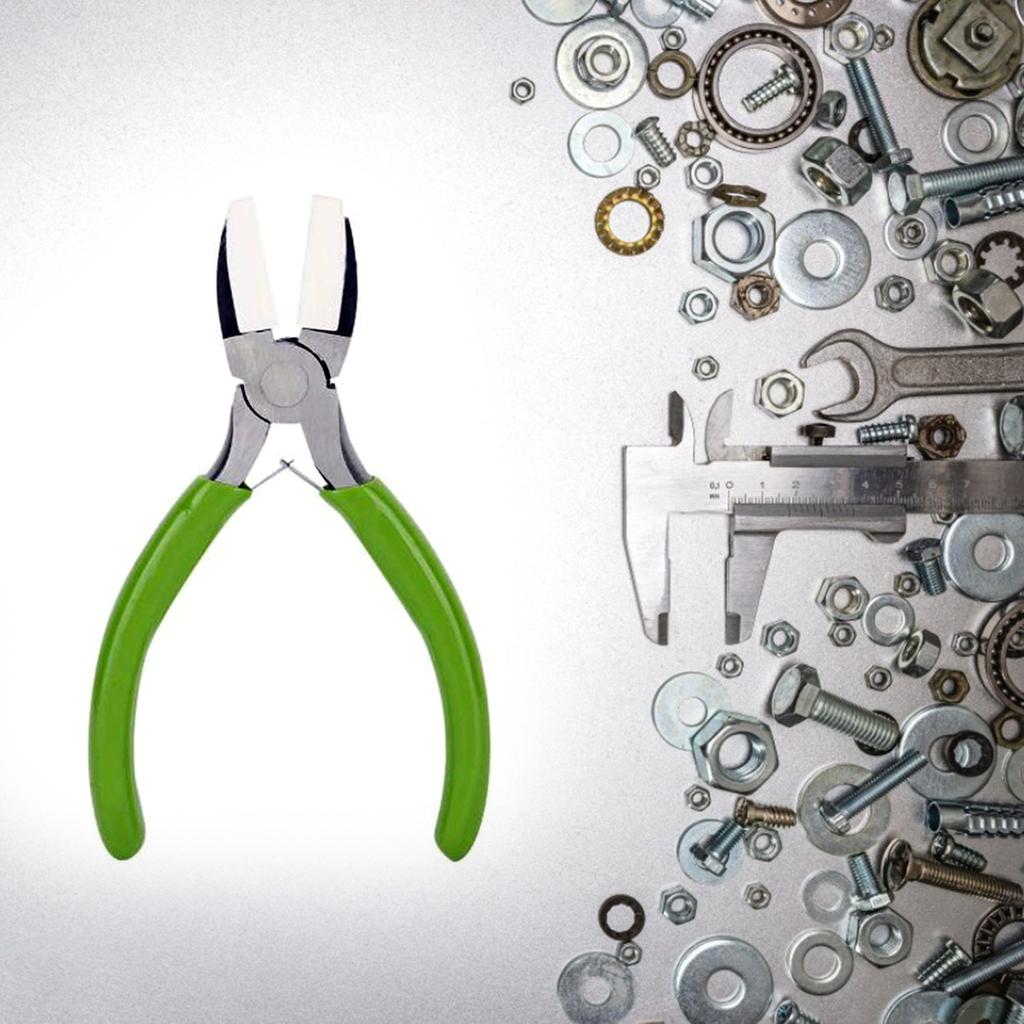 5.5'' Klenotnické kleště Praktické kleště z vysoce uhlíkové oceli s krytem Nylonové kleště pro rovnání drátu DIY Výroba šperků