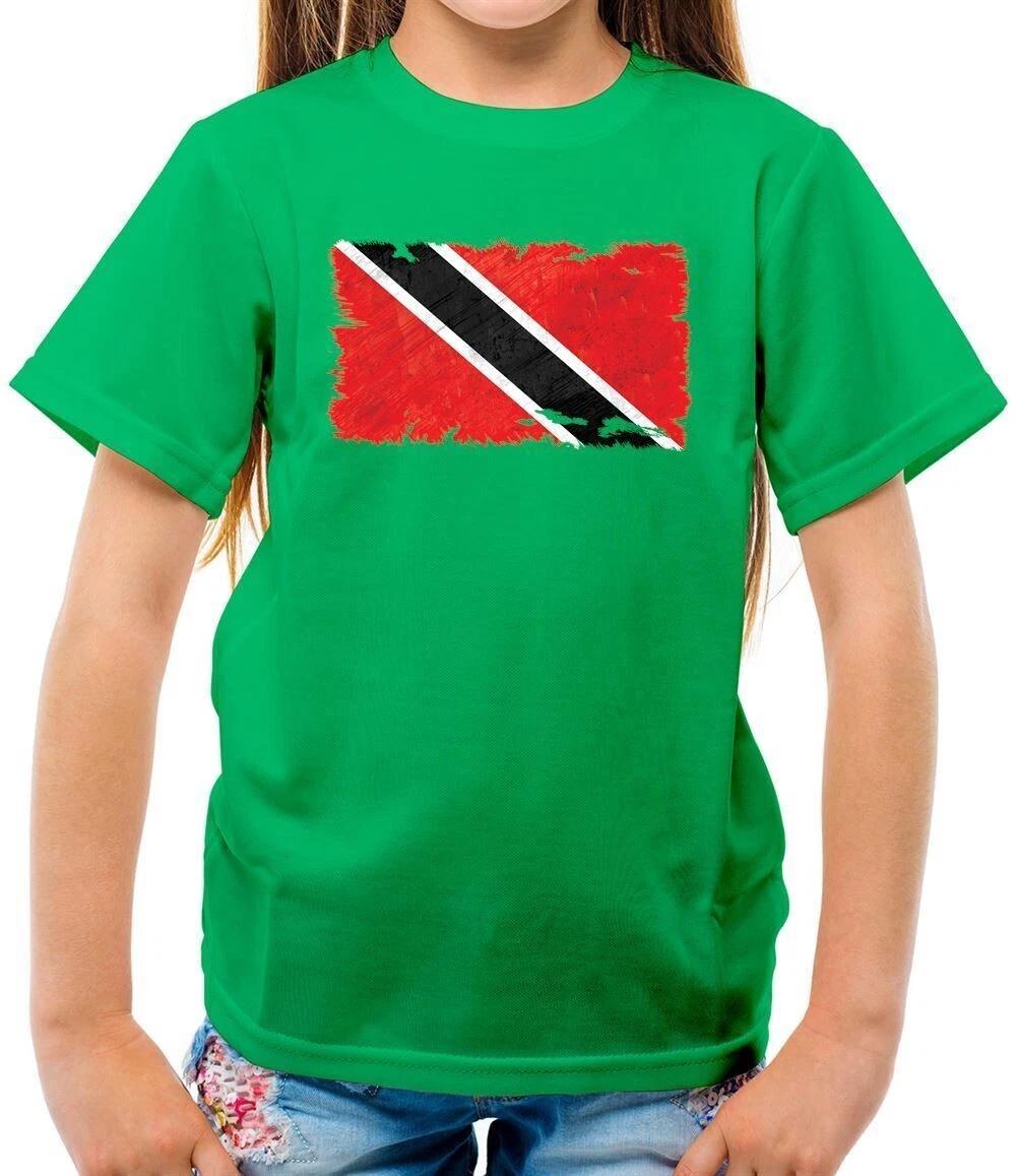 Trinidad and Tobago Grunge Style Flag - Kids T-Shirt - Port of Spain Caribbean 100