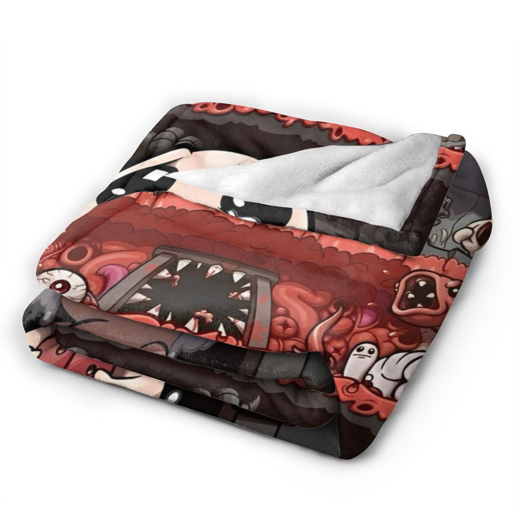 Funda de Manta de Dibujos Animados The Binding of Isaac Manta de Felpa para Lanzar Ultra-Suave para Coche Colcha