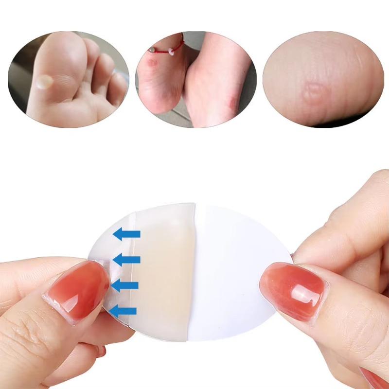 10pcs Hydrocolloid Foot Protection Blister Patch Anti-Abrasive Foot Invisible Heel Patch Camping Equipment Hiking Accessories