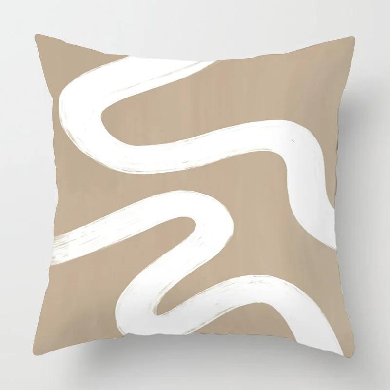 Wind Abstract Geometric Pillowcase Sofa Bedroom Decoration Cushion Cover Cafe Decoration