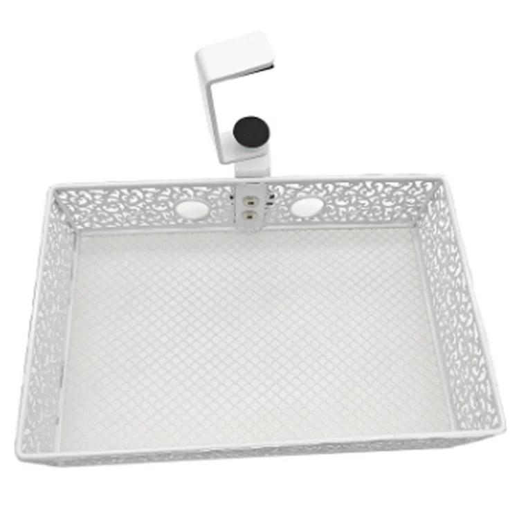 

Подвесной органайзер для хранения на столе без дрели, спрятанный под настольной корзиной (Стиль вращения)