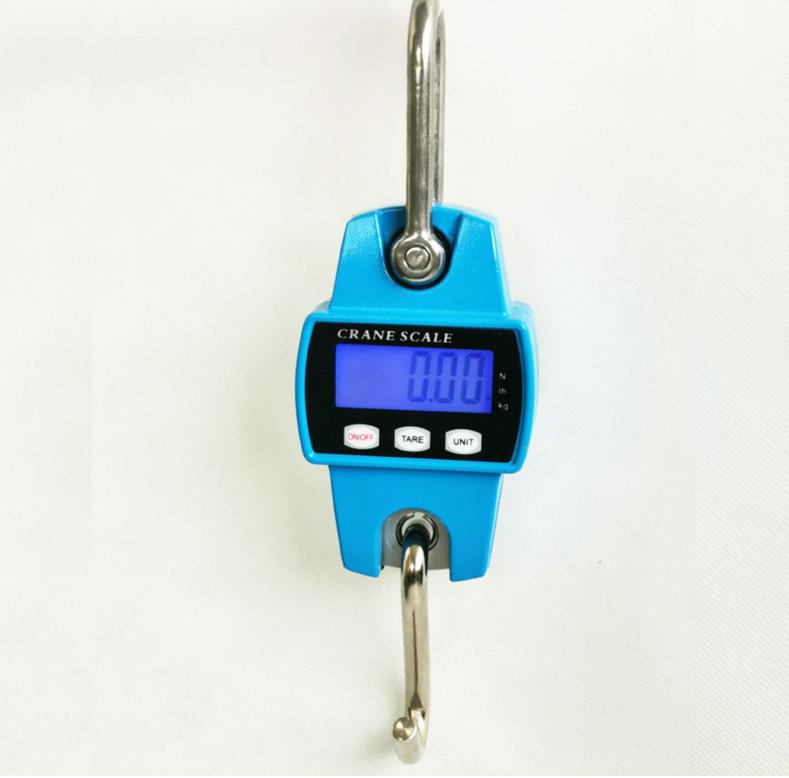 300kg Mini Crane Scale Portable LCD Electronic Digital Industrial Crane Scale Heavy Duty Hanging Weighting Hook Scales