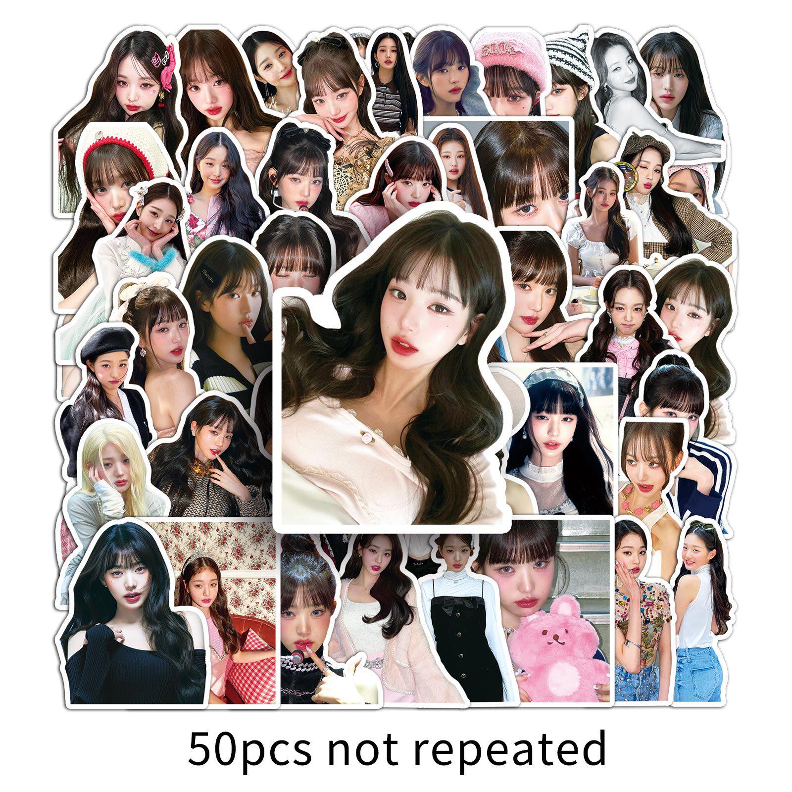 Jang Won-young IVE Stickers: 50 Waterproof Sheets for Phone Cases & Stationery