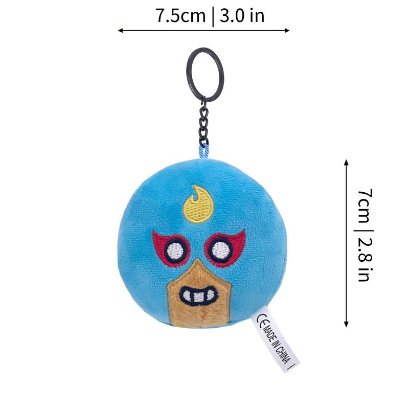 Adorable Spike Plush Keychain Toy From Brawl Stars With Soft Short Plush Fabric