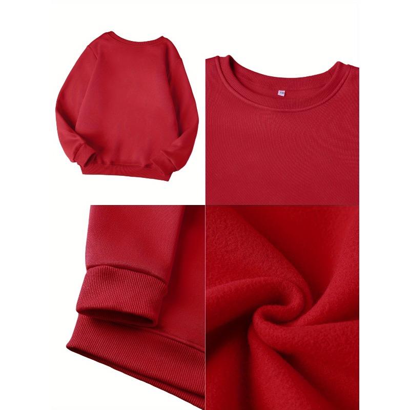 Kids Sweatshirt Stylish Round-Neck Sweatshirt, Casual Print Top, Kids' Fashion Casual Wear