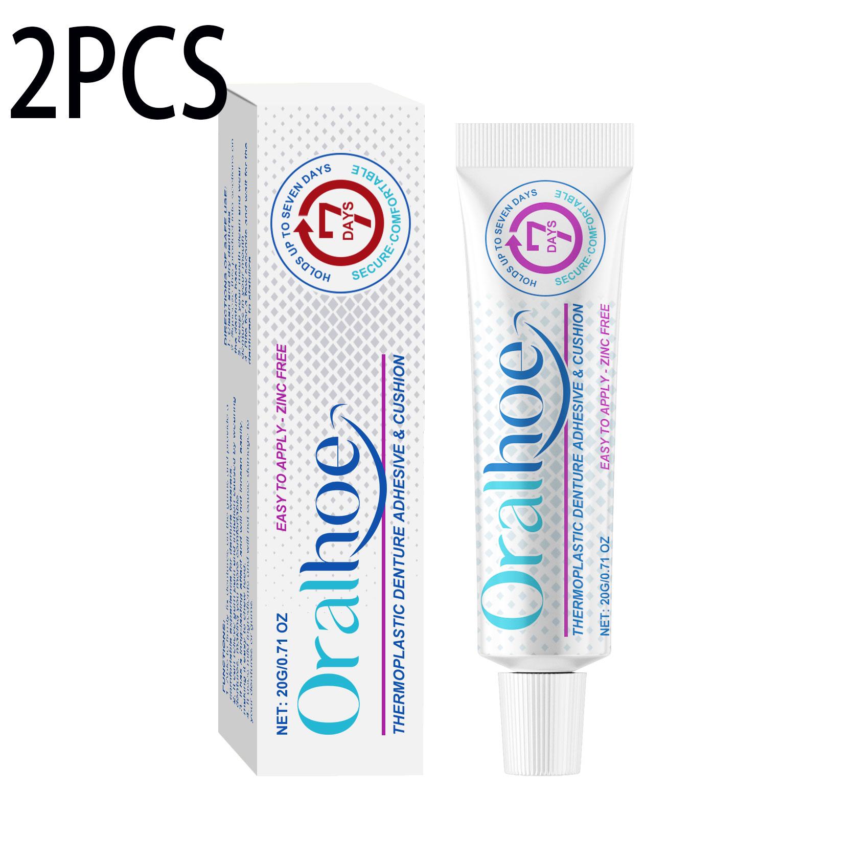 

Термопластичний клей для фіксації зубних протезів Oralhoe фіксує зубні протези для покращення комфорту 20gx2