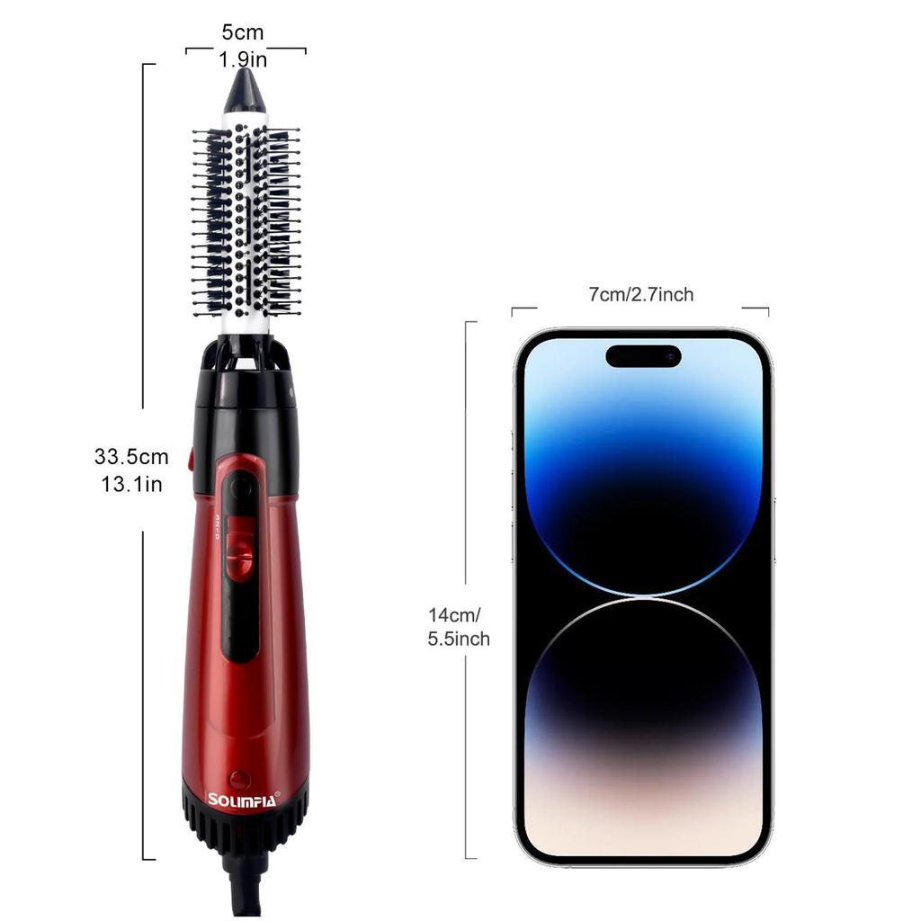 All In One Electric Curling Iron Professional Curling Wand Set Instant Heat Up Hair Curler with 2 Interchangeable Ceramic Barrels