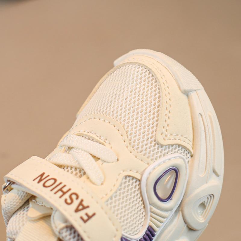 Fashion Girl Shoes New Spring Versatile Kids Shoes Casual Simple Comfort Boy Shoe Soft Sole Anti Slip LED Light Child Sneakers