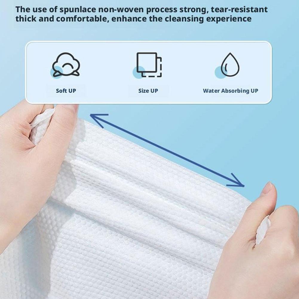 30 Pack Individually Wrapped Compressed Face Towels - Soft, Reusable & Portable Dry Cleansing Cloths For Travel, Camping