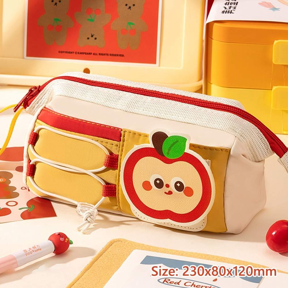 Multi Layer Pen Bag Handheld Design Stationery Bag Multifunctional Pencil Case  School Office