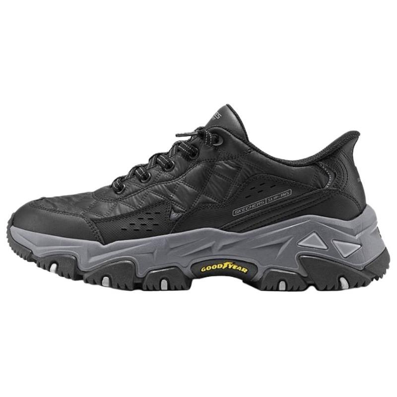Skechers Outdoor Men Black Gray Hiking Shoes 237428-BKCC 42