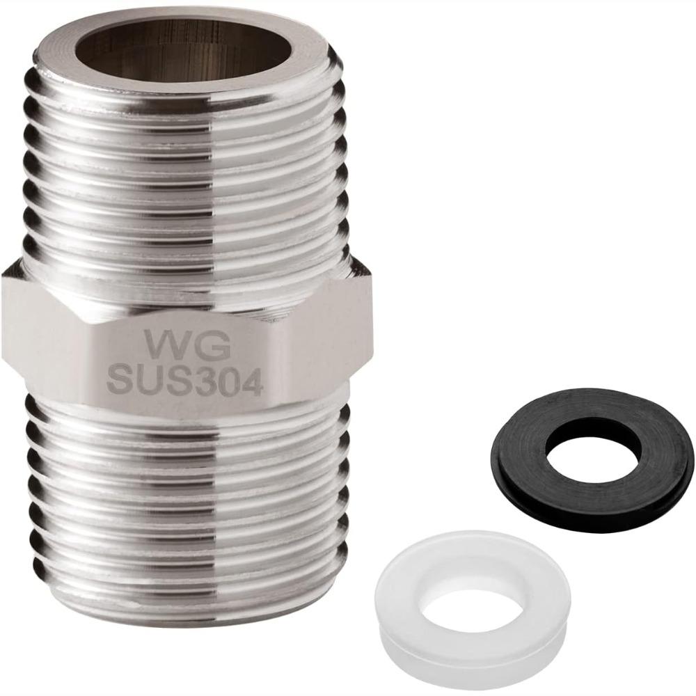 

Joint 304 Stainless Steel Shower Hose Extension Extra Long 1/2 to 1/2 Shower Hose Extender Hose Joint небесно-голубой