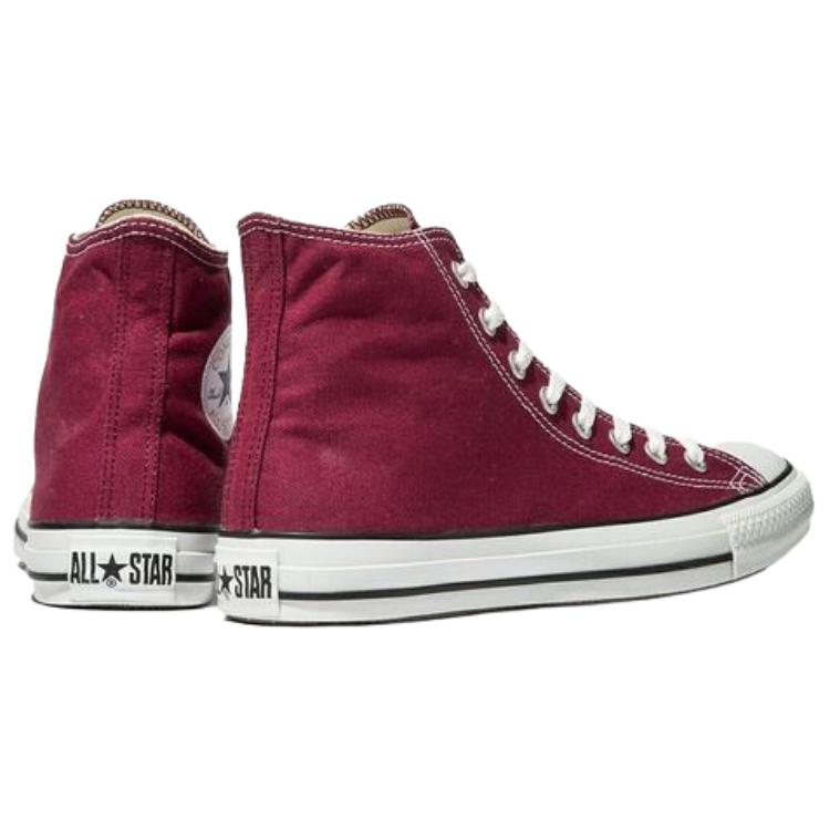 Converse All Star Hi Versatile Comfortable Durable High-Top Canvas Shoes Unisex Sneakers Red 32660132