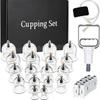 Cupping Set Professional Chinese Acupoint Cupping Therapy Sets Suction Hijama Cupping Set with Vacuum Magnetic Pump Cellulite Cupping Massage Kit