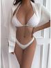 2025 European & American Backless Three-Piece Tie-Up Swimsuit