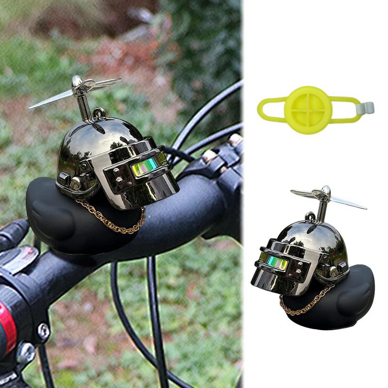 Motorcycle Handlebar Duck Motorcycle Black Cute Duck Decoration Squeeze Duck Dashboard Decorations Bicycle Horns Accessories