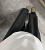 Dark Grey Unisex Lazy Style Drapey Winter Pants